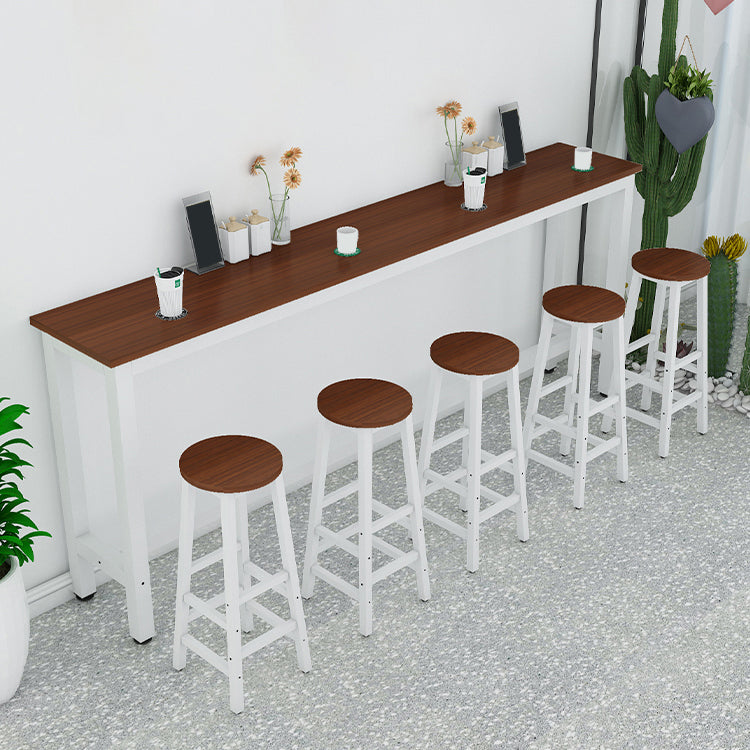 Contemporary Indoor Bar Dining Table Rectangle Counter Table