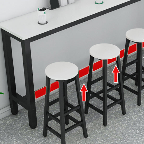 Contemporary Indoor Bar Dining Table Rectangle Counter Table