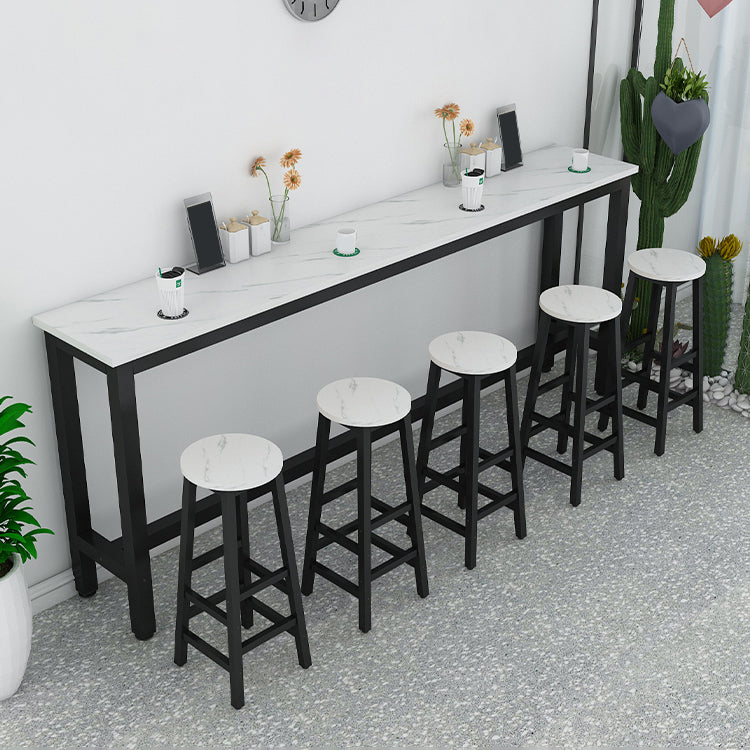 Contemporary Indoor Bar Dining Table Rectangle Counter Table