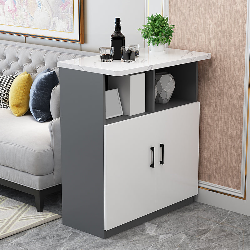 Rectangle Bar Table Wood Dining Table for Kitchen Living Room