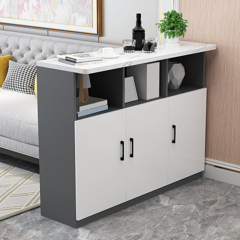 Rectangle Bar Table Wood Dining Table for Kitchen Living Room