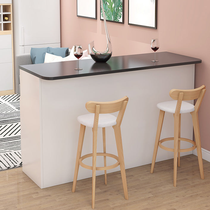 Rectangle Bar Table Wood Dining Table for Kitchen Living Room