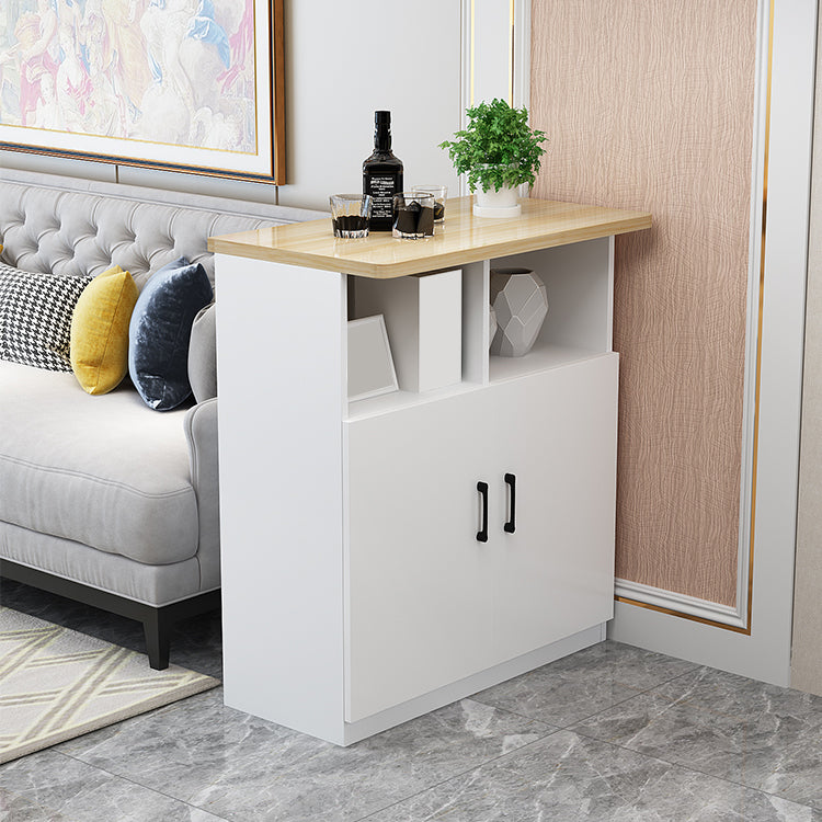 Rectangle Bar Table Wood Dining Table for Kitchen Living Room