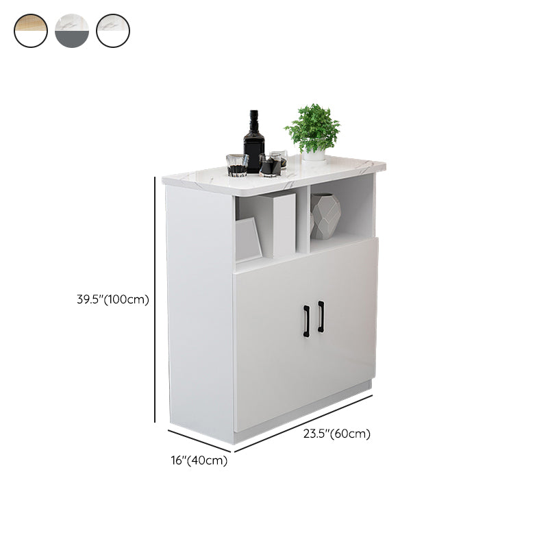 Rectangle Bar Table Wood Dining Table for Kitchen Living Room