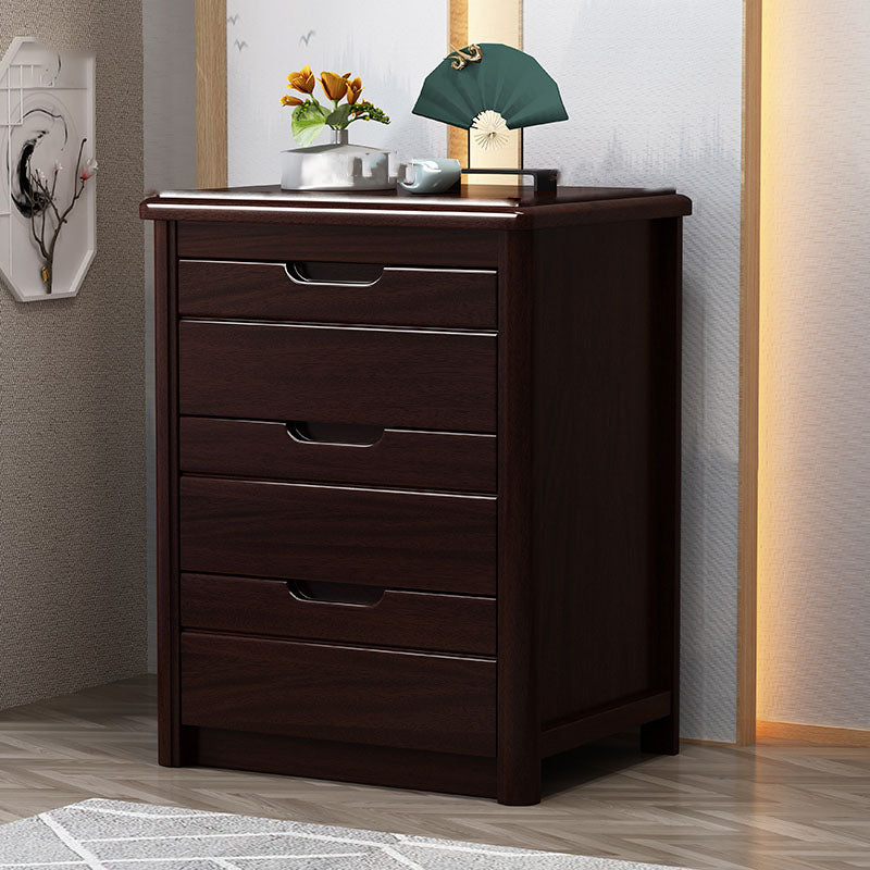 15.6 Inch Width Storage Chest Modern Solid Wood Dresser with 2/3/4/5 Drawers