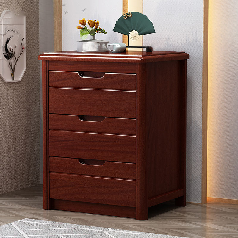 15.6 Inch Width Storage Chest Modern Solid Wood Dresser with 2/3/4/5 Drawers