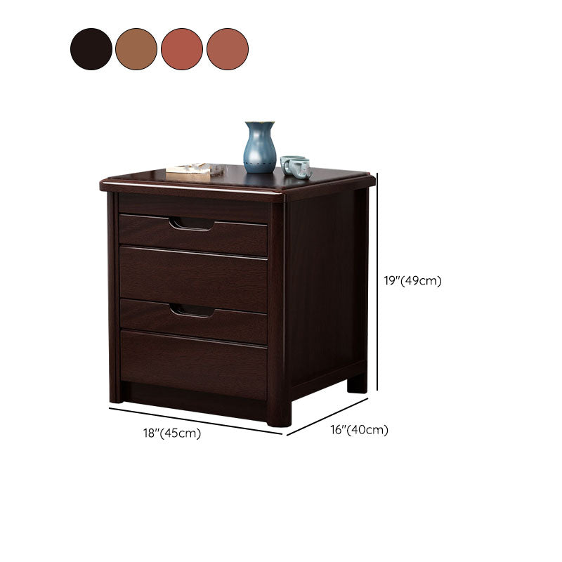 15.6 Inch Width Storage Chest Modern Solid Wood Dresser with 2/3/4/5 Drawers