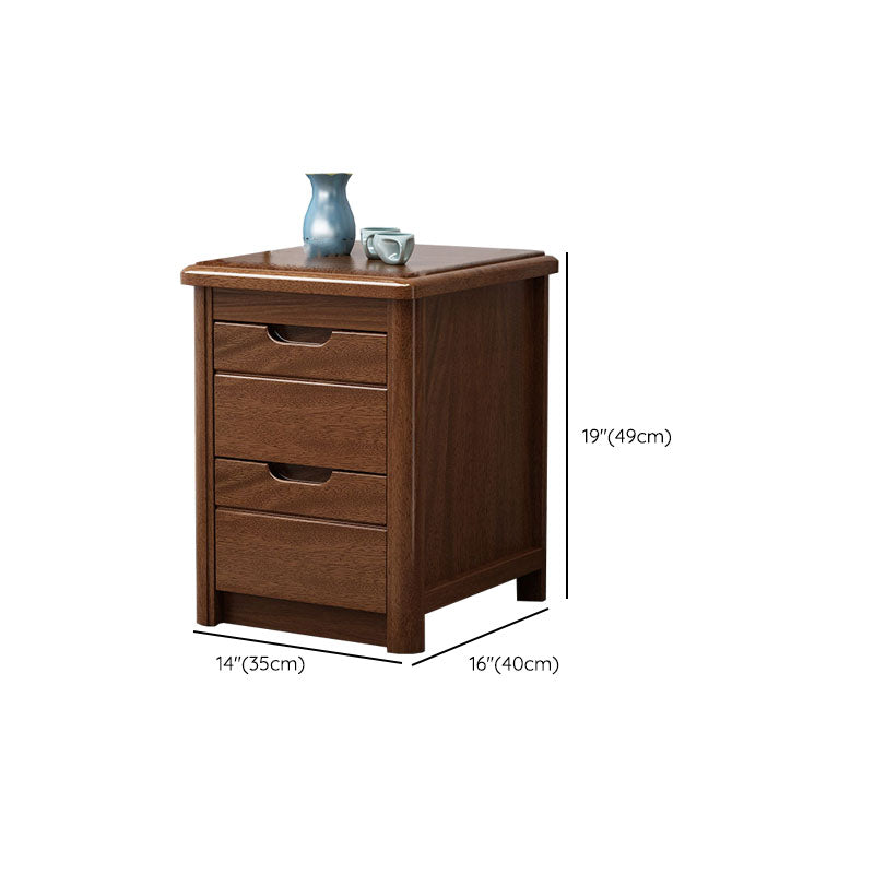 15.6 Inch Width Storage Chest Modern Solid Wood Dresser with 2/3/4/5 Drawers