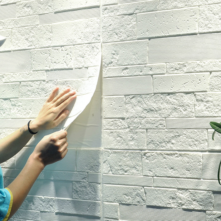 Plastic Wall Paneling Contemporary Peel and Stick Wall Paneling