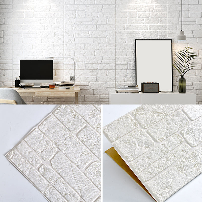 Plastic Wall Paneling Contemporary Peel and Stick Wall Paneling