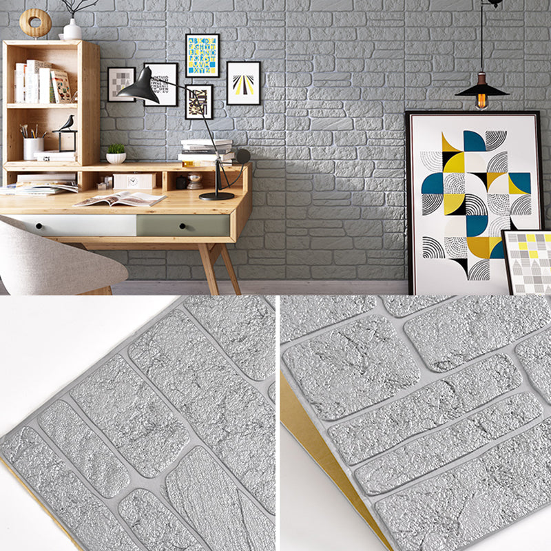 Plastic Wall Paneling Contemporary Peel and Stick Wall Paneling