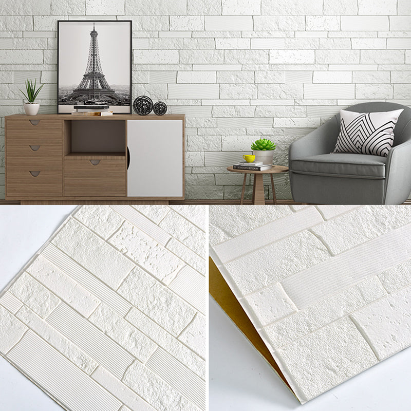 Plastic Wall Paneling Contemporary Peel and Stick Wall Paneling