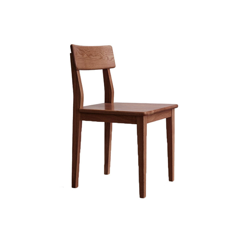 Oak Solid Wood Dining Chair Contemporary Kitchen Armless Chair