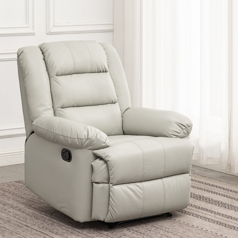 Faux Leather Swivel Base Recliner Chair Modern 36.2" W Recliners with Massage