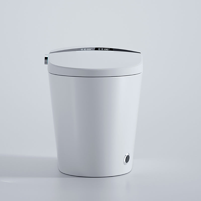 Elongated Toilet Seat Bidet White One-Piece Smart Toilet Bidet with Unlimited Warm Water