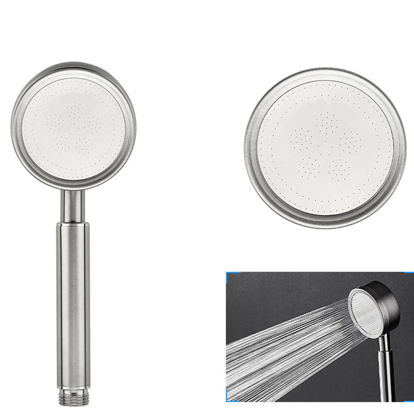 Round Hand Shower Water Efficient Stainless Steel Showerhead