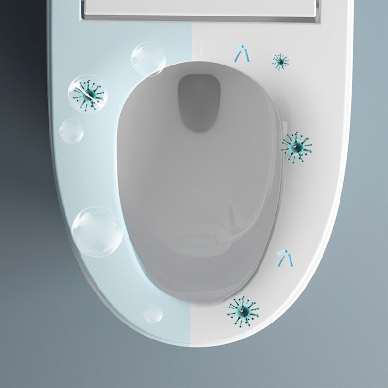 One Piece Toilet Modern Flush Toilet Porcelain Floor Mounted Siphon Jet Toilet