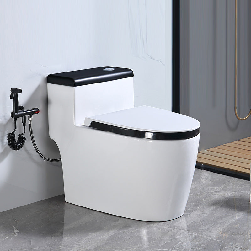 Traditional Floor Mounted Flush Toilet All In One Siphon Jet Toilet