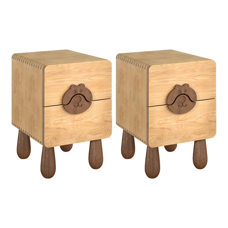 Animals Bedside Table for Nursery Solid Wood Bedside Table for Nursery