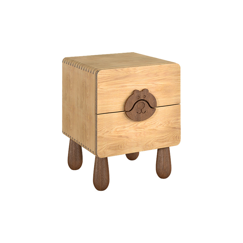Animals Bedside Table for Nursery Solid Wood Bedside Table for Nursery
