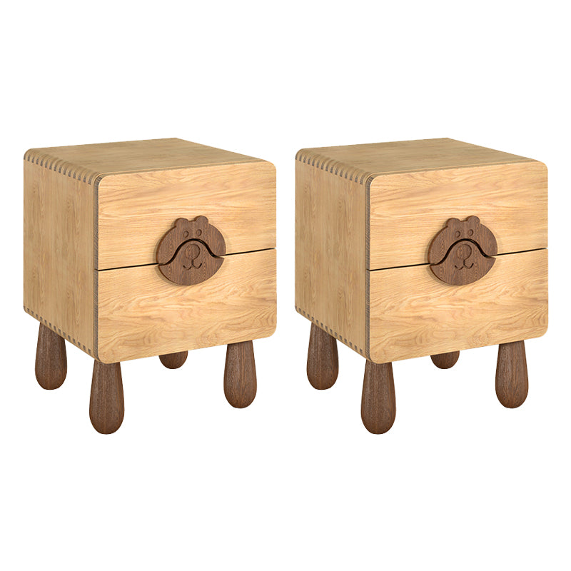 Animals Bedside Table for Nursery Solid Wood Bedside Table for Nursery