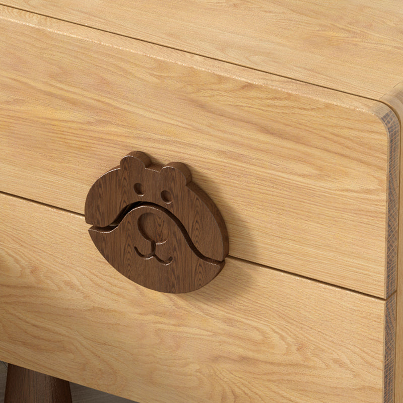 Animals Bedside Table for Nursery Solid Wood Bedside Table for Nursery