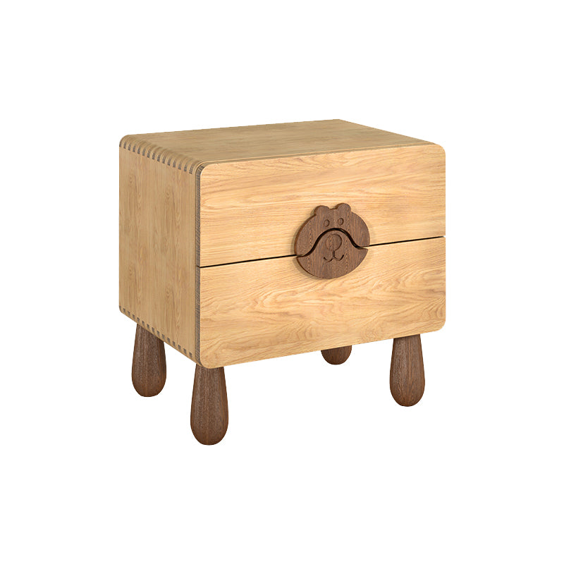 Animals Bedside Table for Nursery Solid Wood Bedside Table for Nursery
