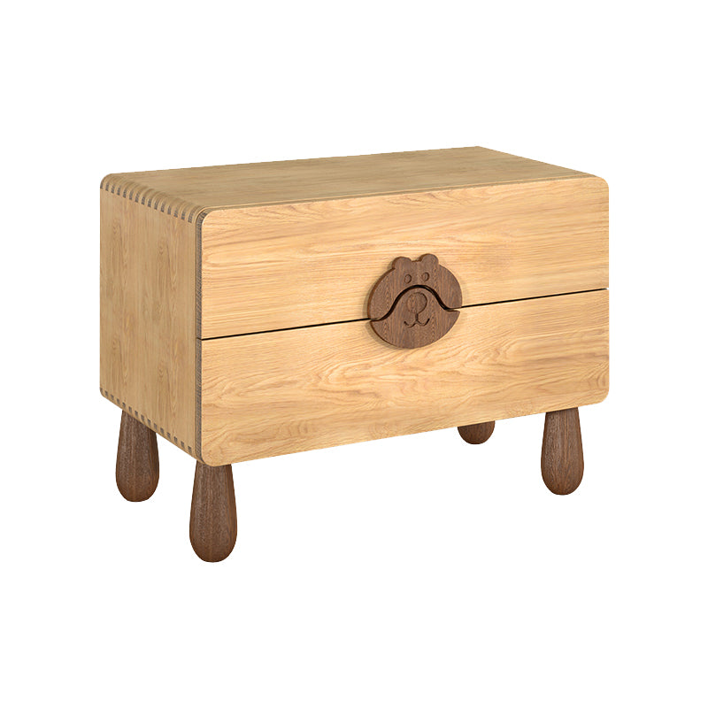 Animals Bedside Table for Nursery Solid Wood Bedside Table for Nursery