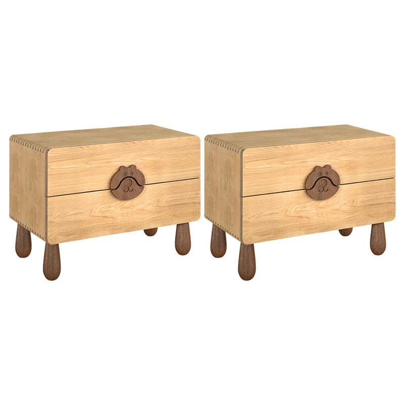 Animals Bedside Table for Nursery Solid Wood Bedside Table for Nursery