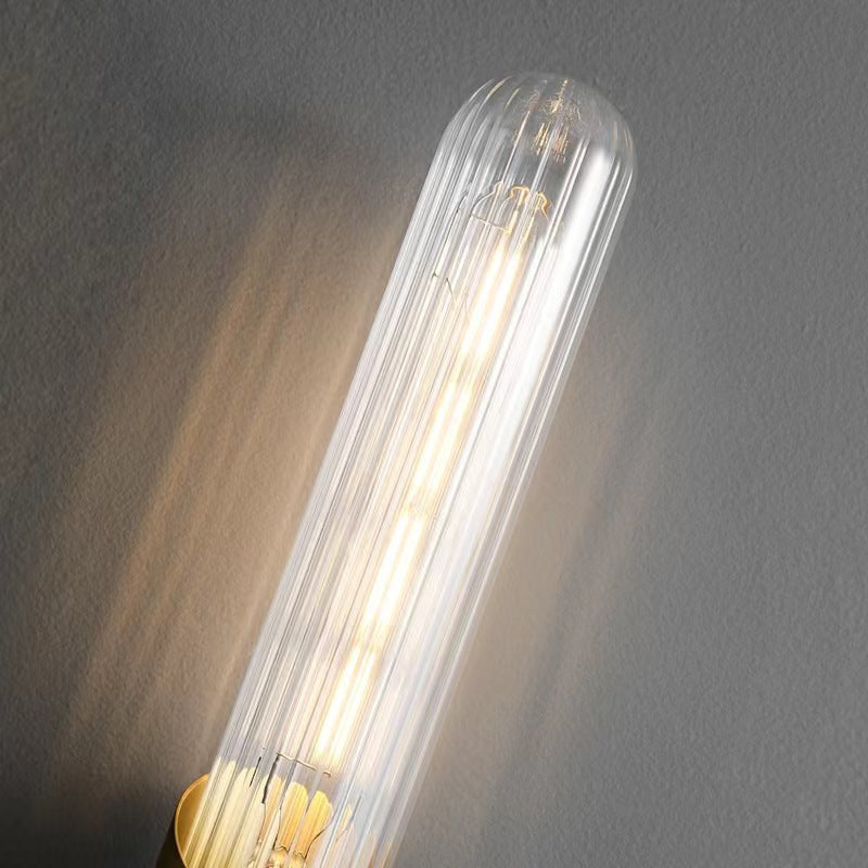 Golden Modernism Wall Mounted Sconce Shaded LED Wall Light for Dining Room