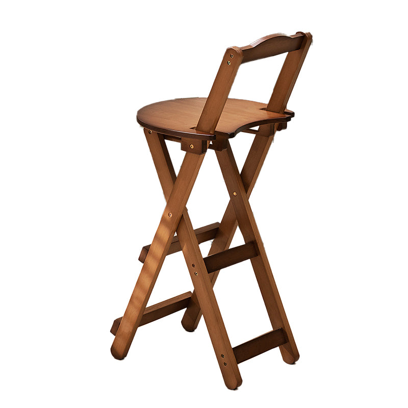 Folding Counter and Bar Stool Modern Style Wood Stool for Patio Use