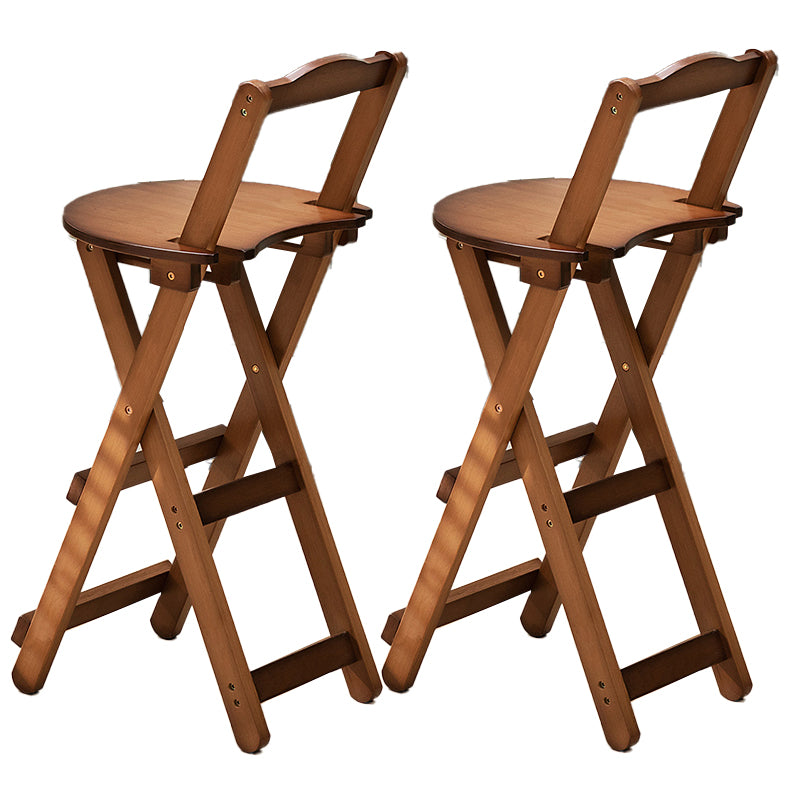 Folding Counter and Bar Stool Modern Style Wood Stool for Patio Use