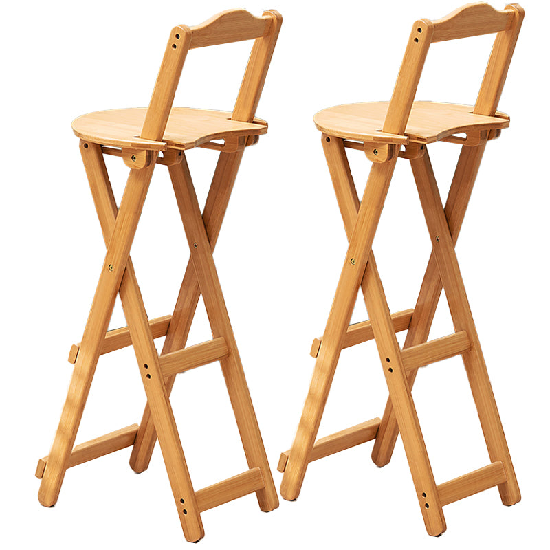 Folding Counter and Bar Stool Modern Style Wood Stool for Patio Use