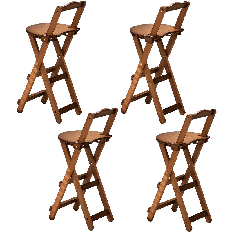 Folding Counter and Bar Stool Modern Style Wood Stool for Patio Use
