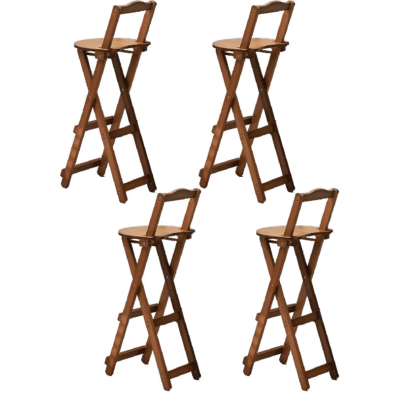 Folding Counter and Bar Stool Modern Style Wood Stool for Patio Use