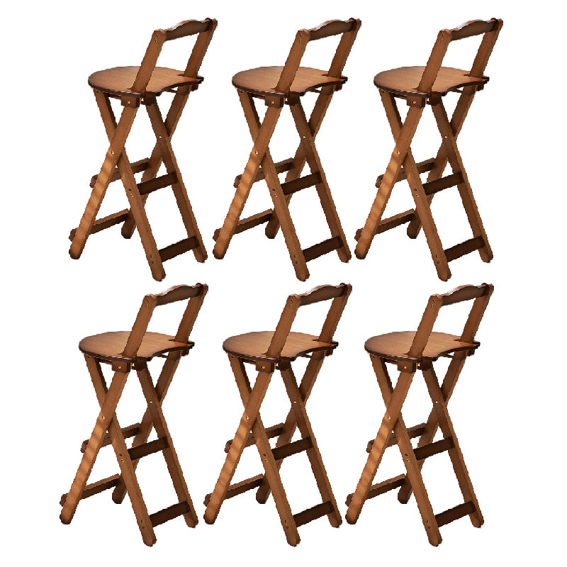 Folding Counter and Bar Stool Modern Style Wood Stool for Patio Use