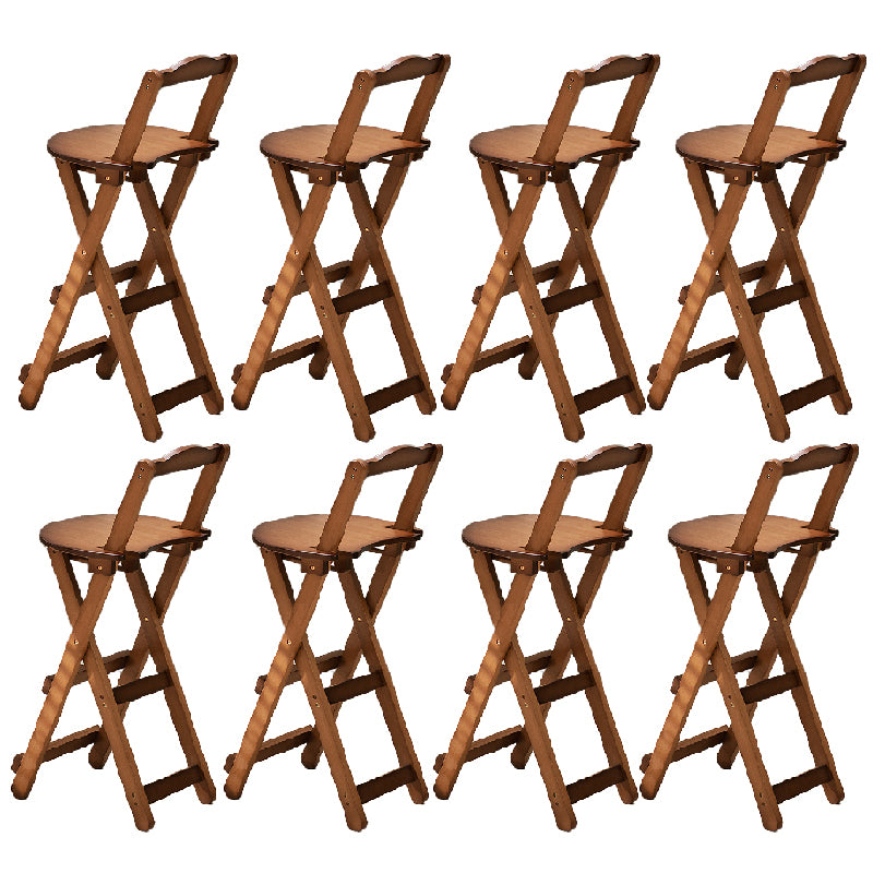 Folding Counter and Bar Stool Modern Style Wood Stool for Patio Use