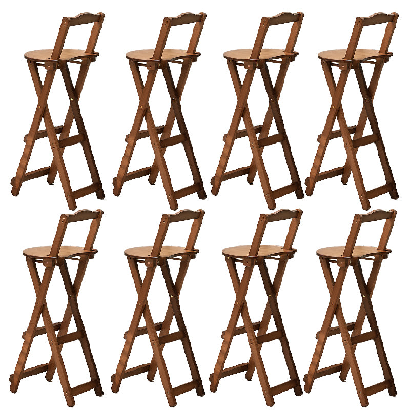 Folding Counter and Bar Stool Modern Style Wood Stool for Patio Use