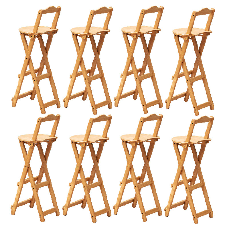 Folding Counter and Bar Stool Modern Style Wood Stool for Patio Use