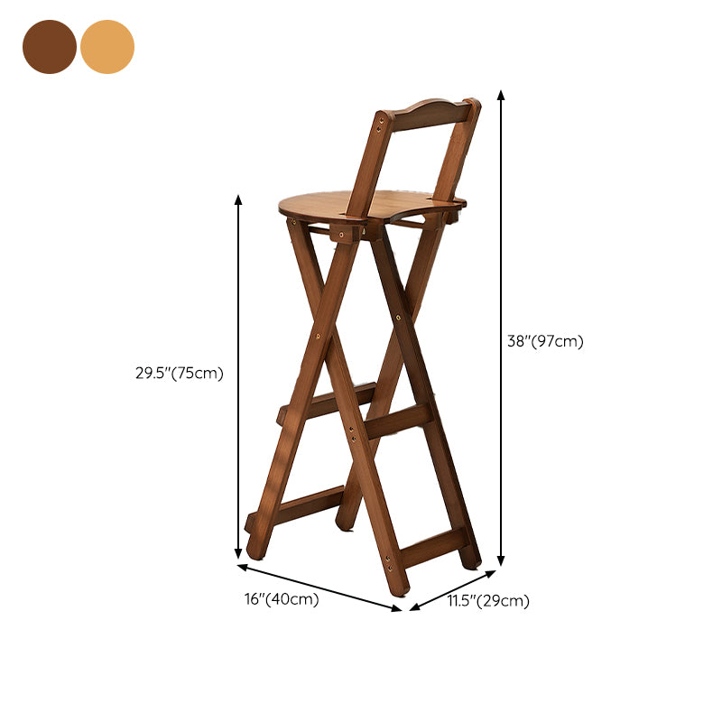 Folding Counter and Bar Stool Modern Style Wood Stool for Patio Use