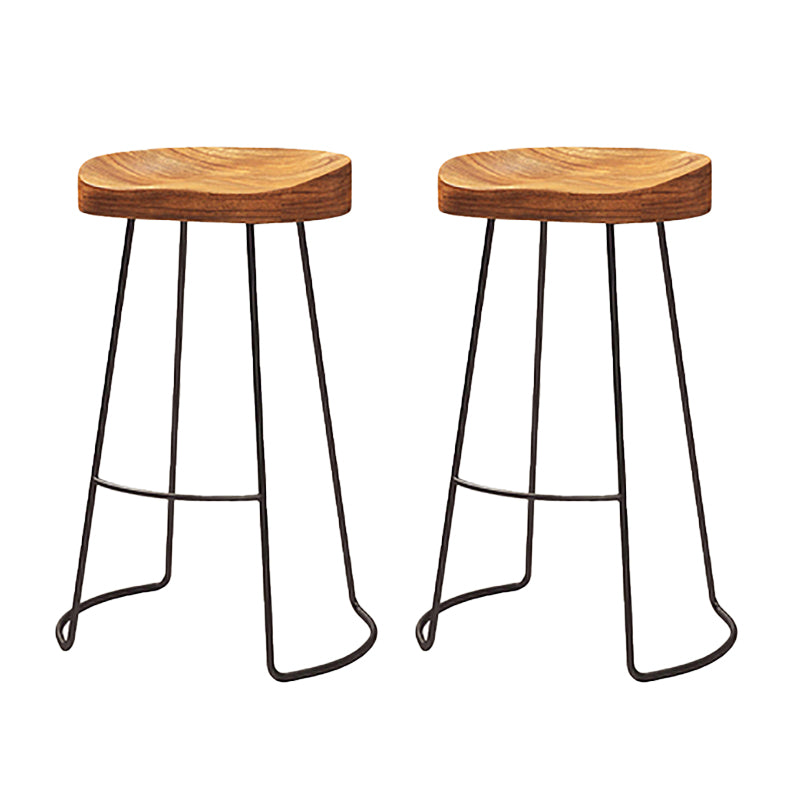 Contemporary Metal Legs Counter Chair Living Room Bar Stools