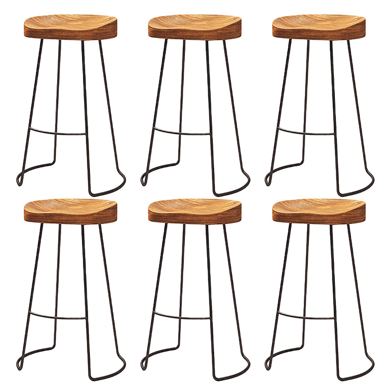 Contemporary Metal Legs Counter Chair Living Room Bar Stools