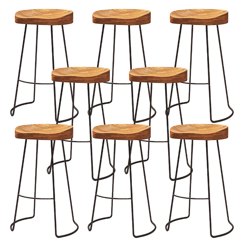 Contemporary Metal Legs Counter Chair Living Room Bar Stools