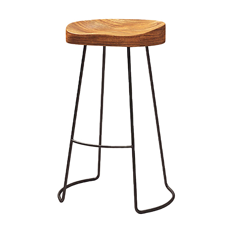 Contemporary Metal Legs Counter Chair Living Room Bar Stools