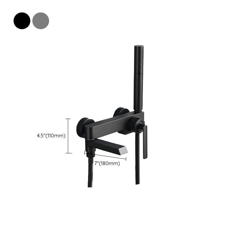 Copper Tub Spout Trim Wall Mounted Swivel Tub Spout Trim with Single Handle