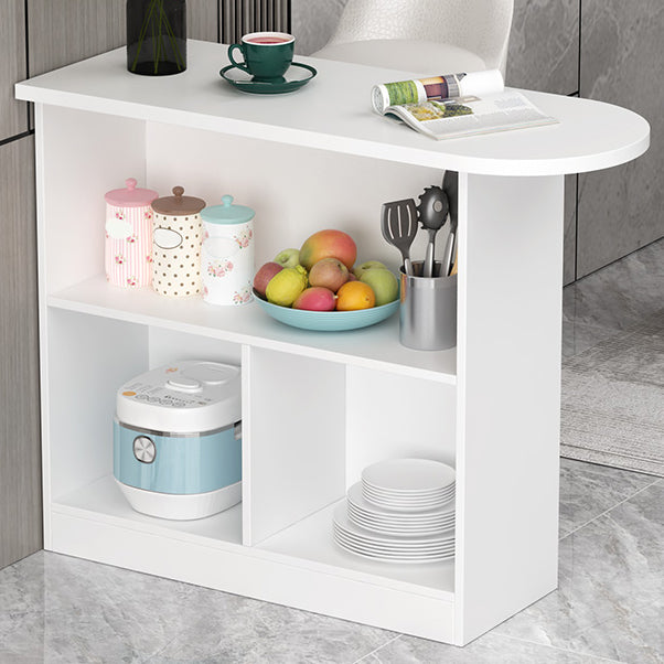 Wood Bar Table Modern Dining Table for Kitchen Living Room Coffee Room