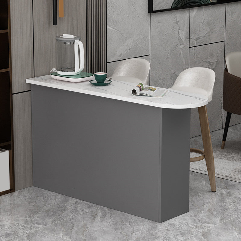 Wood Bar Table Modern Dining Table for Kitchen Living Room Coffee Room