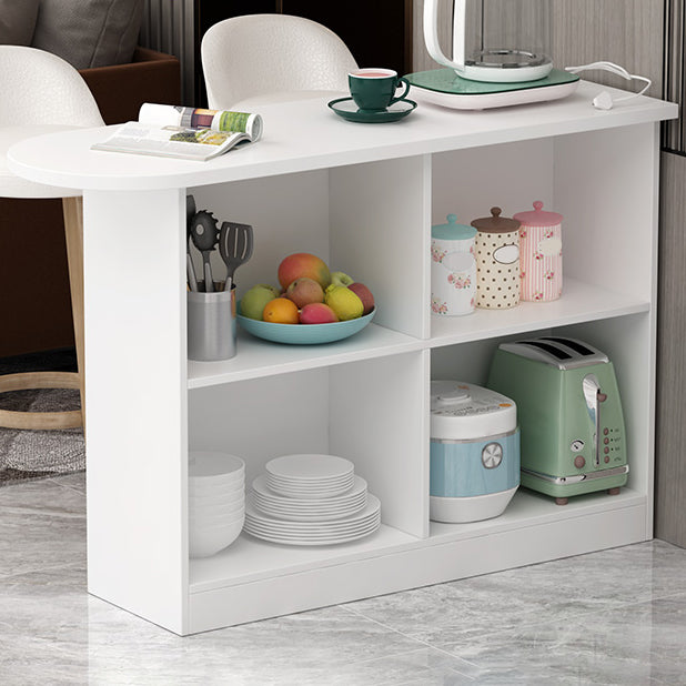 Wood Bar Table Modern Dining Table for Kitchen Living Room Coffee Room