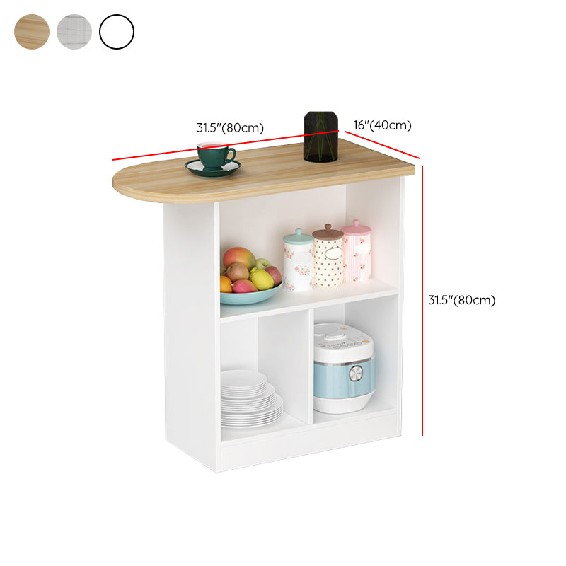 Wood Bar Table Modern Dining Table for Kitchen Living Room Coffee Room