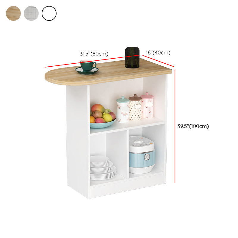 Wood Bar Table Modern Dining Table for Kitchen Living Room Coffee Room